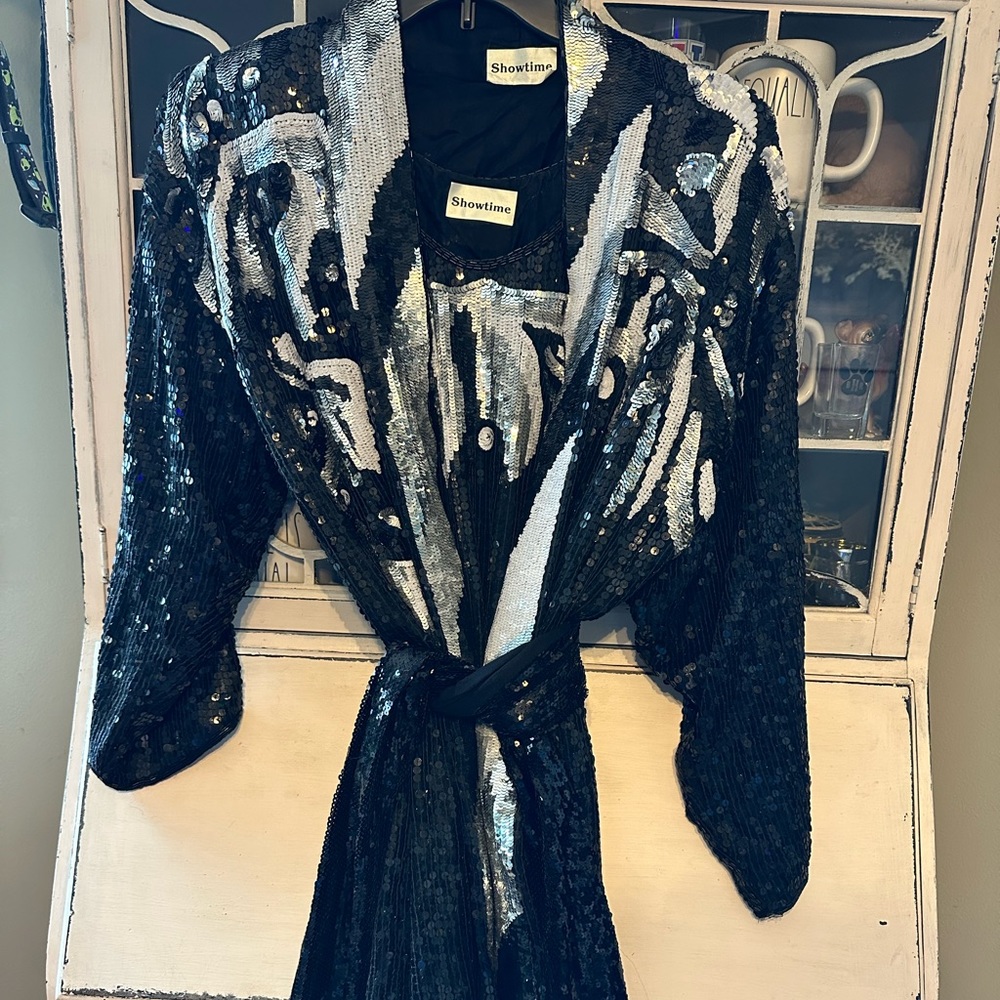 Vintage Showtime 3 piece dress sequined dress set
